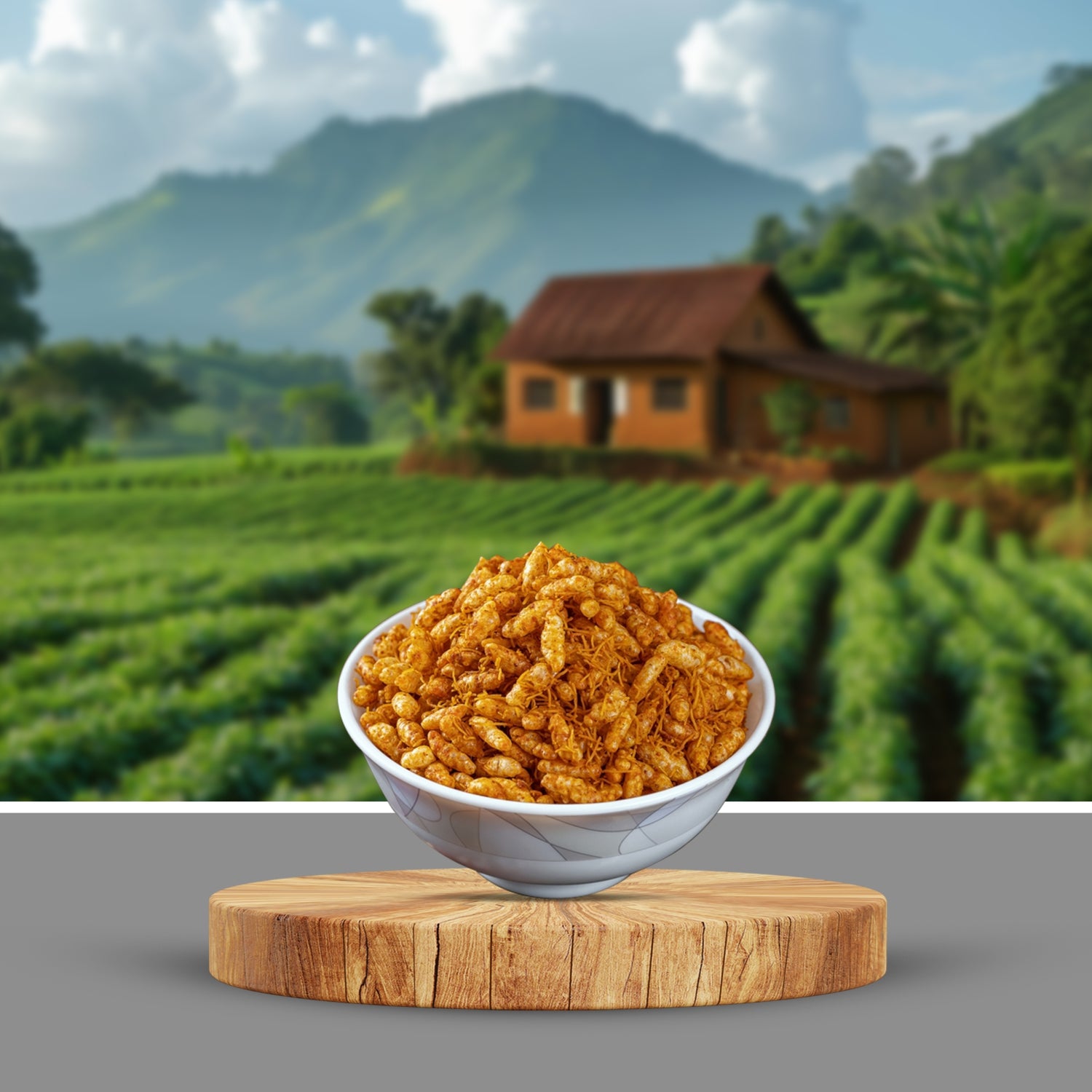 Garlic Sev Mamra Masala